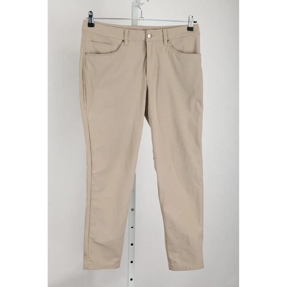 Lululemon Pants Mens 32 Khaki ABC 5 Pocket Slim Stretch Casual Performance Tech
